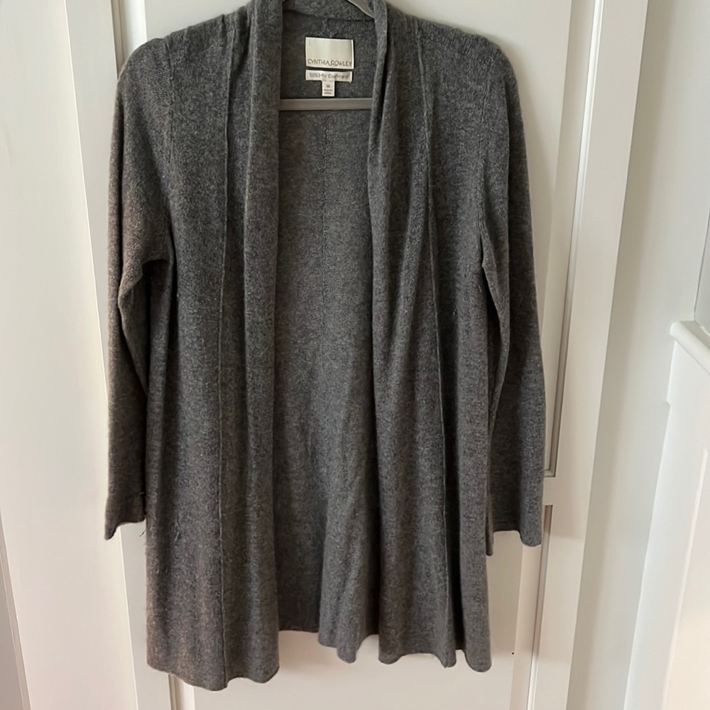 Cynthia rowley cashmere sweater coat